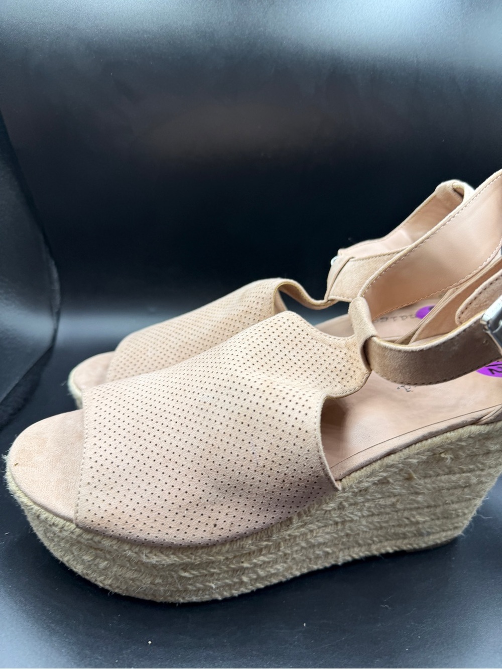 Wedge Espadrille Sandals in Beige - Women